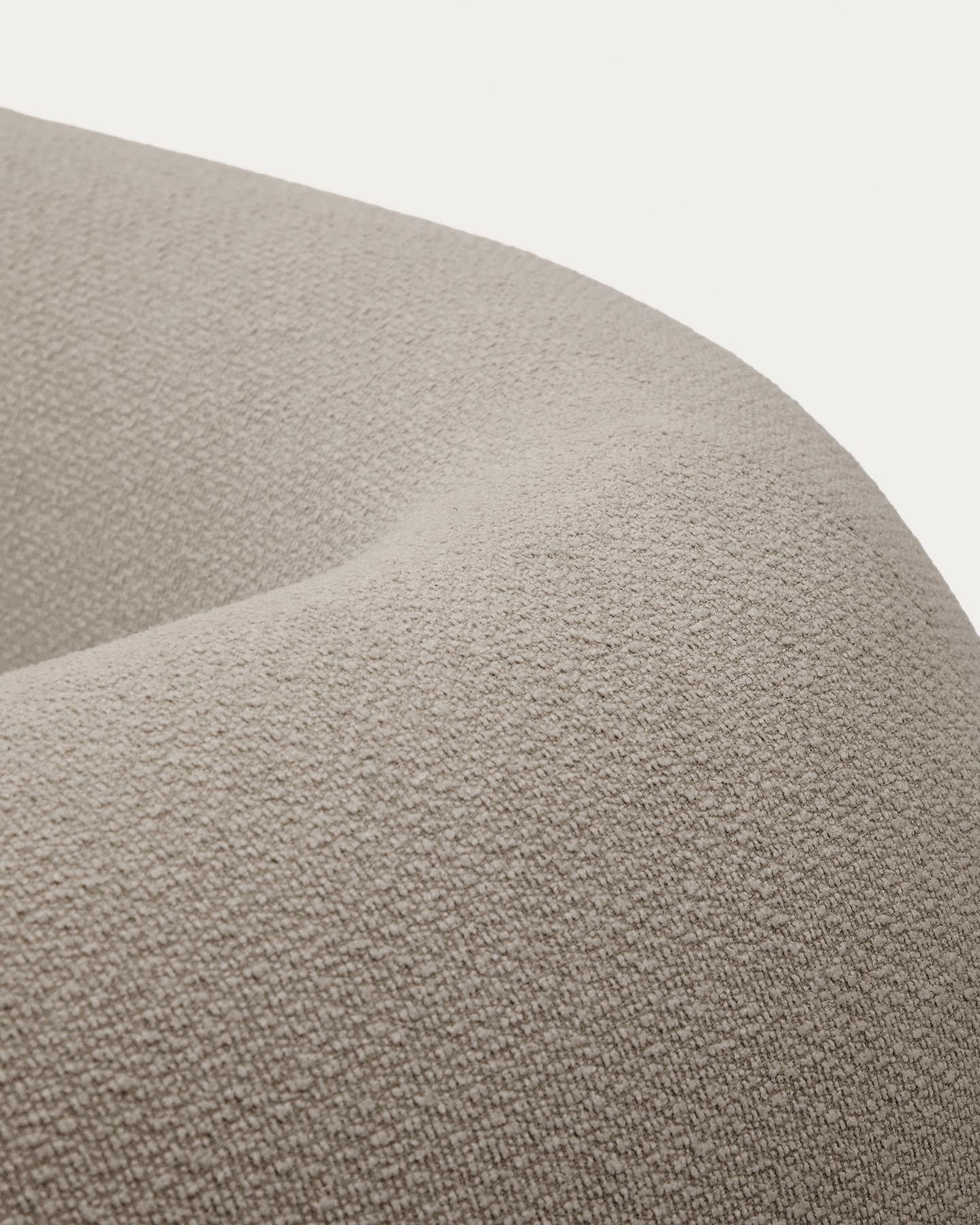 Schwer entflammbares 3-Sitzer-Modularsofa Martina mit Chenille und Chaiselongue links in Steinton 287 cm in Steinfarben präsentiert im Onlineshop von KAQTU Design AG. L-Sofa links ist von Kave Home