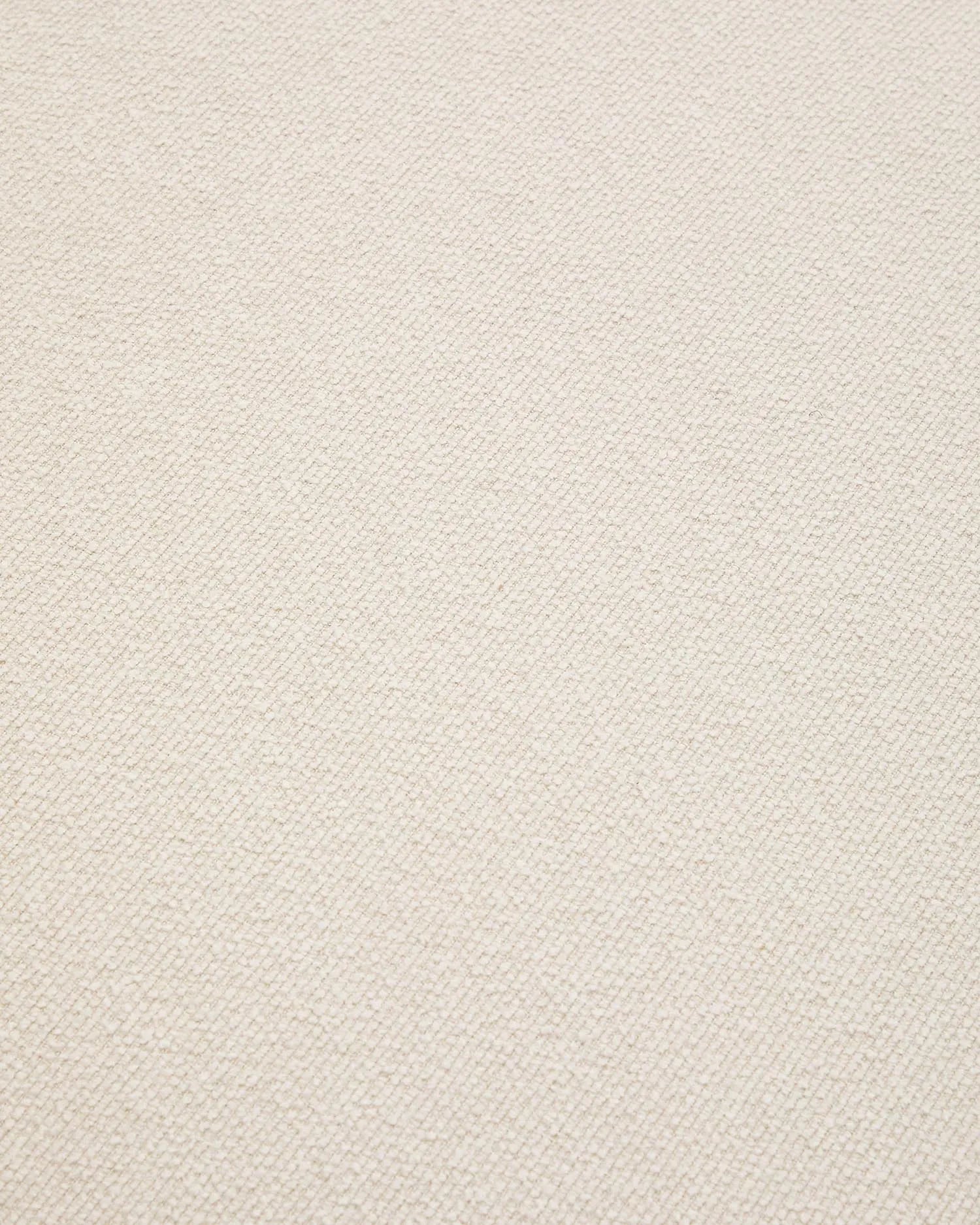 Modernes Sofa Aurum, 3-Sitzer in Ecru, mit verstellbaren Kopfstützen, mattem Metallrahmen und nachhaltigem FSC-zertifiziertem Holz.