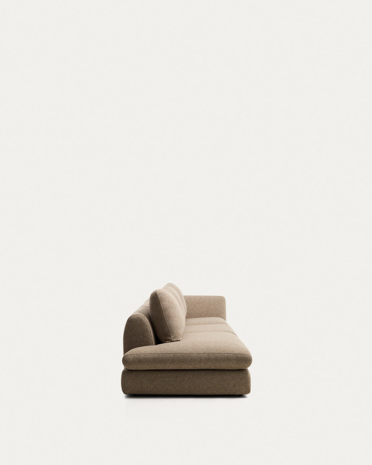 4-Sitzer Sofa Vera mit Randmodul links in Hellbraun, 325 cm, FSC Mix Credit in Hellbraun präsentiert im Onlineshop von KAQTU Design AG. 4er Sofa ist von Kave Home