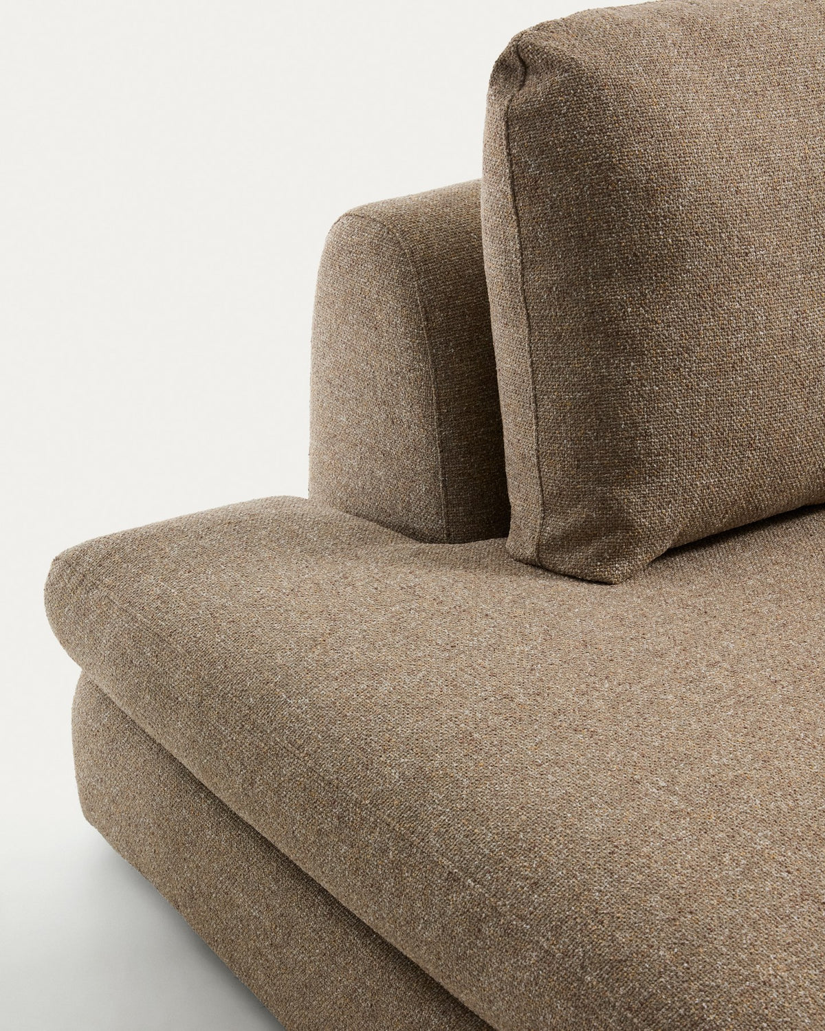 4-Sitzer Sofa Vera mit Randmodul links in Hellbraun, 325 cm, FSC Mix Credit in Hellbraun präsentiert im Onlineshop von KAQTU Design AG. 4er Sofa ist von Kave Home