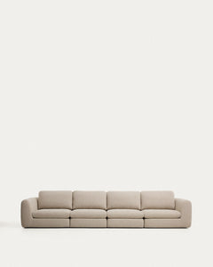 6-seater sofa Vera in beige, 410 cm, FSC Mix Credit