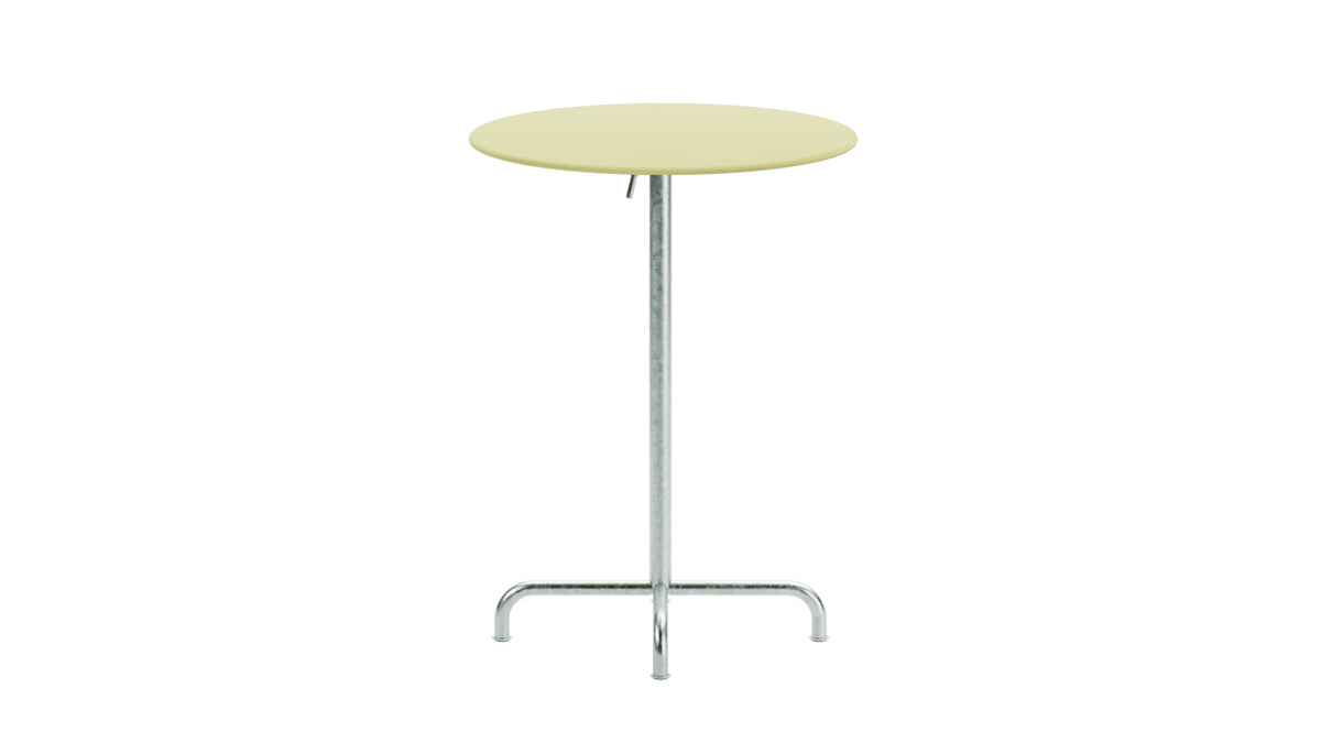 Rigi Metall-Stehtisch Outdoor ø80 / 110 klappbar  in Buchsbaumgelb präsentiert im Onlineshop von KAQTU Design AG. Hochtisch Outdoor ist von Schaffner