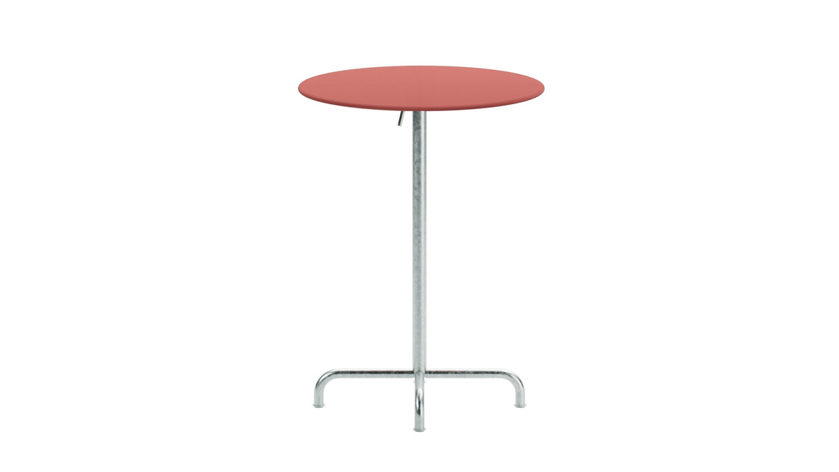 Rigi Metall-Stehtisch Outdoor ø80 / 110 klappbar  in Ahornrot präsentiert im Onlineshop von KAQTU Design AG. Hochtisch Outdoor ist von Schaffner