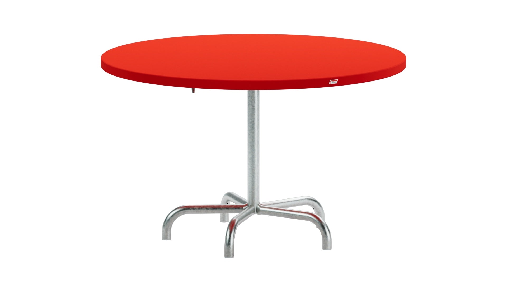 Säntis Metall-Gartentisch ø117 klappbar in Rot präsentiert im Onlineshop von KAQTU Design AG. Gartentisch ist von Schaffner