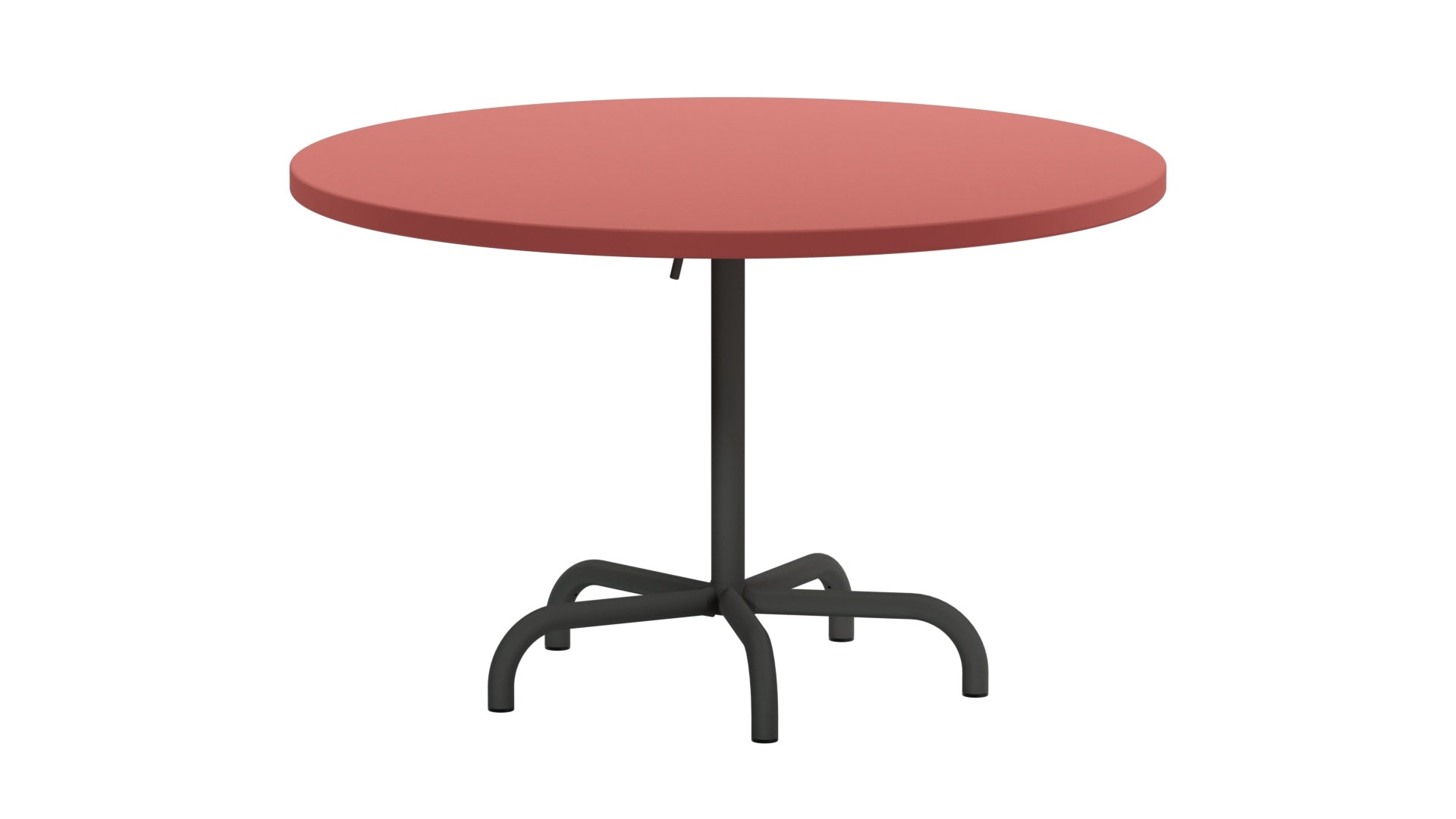 Säntis Metall-Gartentisch ø117 klappbar in Ahornrot präsentiert im Onlineshop von KAQTU Design AG. Gartentisch ist von Schaffner