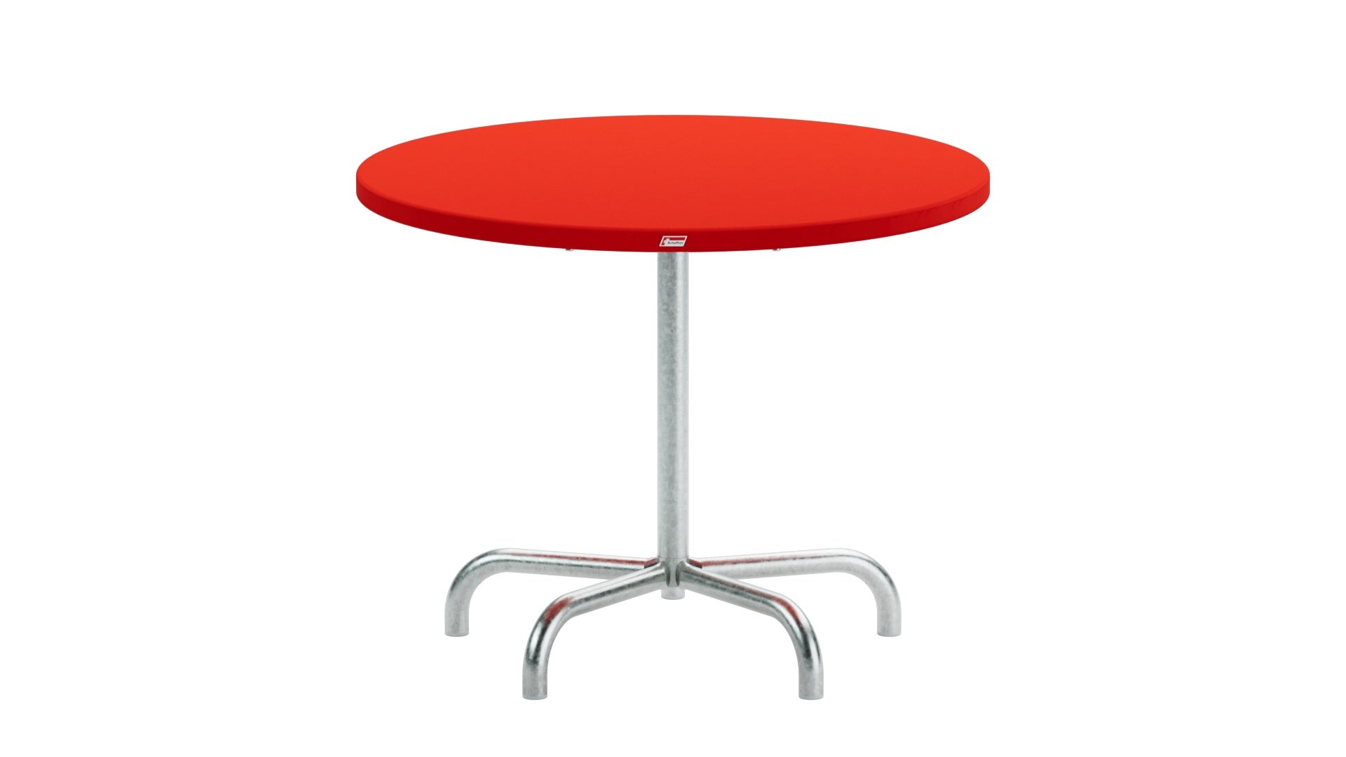 Säntis Metall-Gartentisch ø92 klappbar in Rot präsentiert im Onlineshop von KAQTU Design AG. Gartentisch ist von Schaffner
