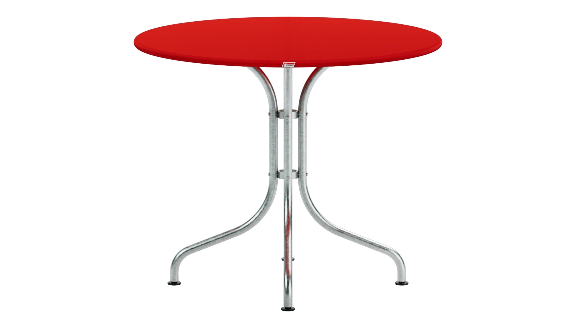 St. Moritz Metall-Gartentisch ø90 – Robuster, wetterfester Rundtisch aus Stahl mit nostalgischem Design, ideal für kleine Außenflächen, Gärten und Cafés.