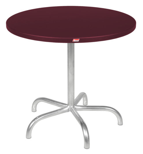 Säntis Metall-Gartentisch ø80 klappbar in Bordeaux / Feuerverzinkt präsentiert im Onlineshop von KAQTU Design AG. Gartentisch ist von Schaffner