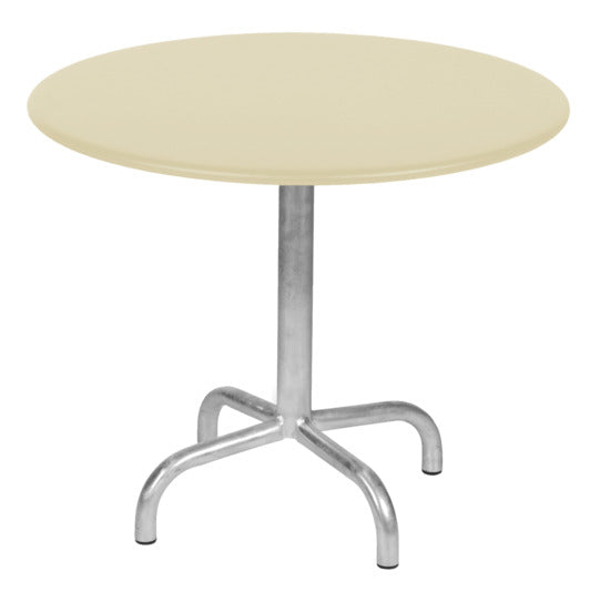 Rigi Metall-Beistelltisch Outdoor ø60 / 50 in Pastellsand / Feuerverzinkt präsentiert im Onlineshop von KAQTU Design AG. Beistelltisch Outdoor ist von Schaffner