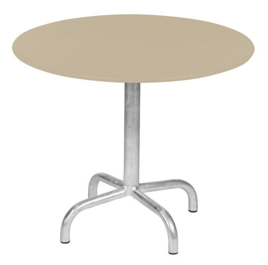 Hochwertiger Outdoor-Beistelltisch Ø60/50 aus wetterfestem Metall, robustes Design, langlebige Stahlkonstruktion, perfekt für Garten, Balkon und Terrasse.