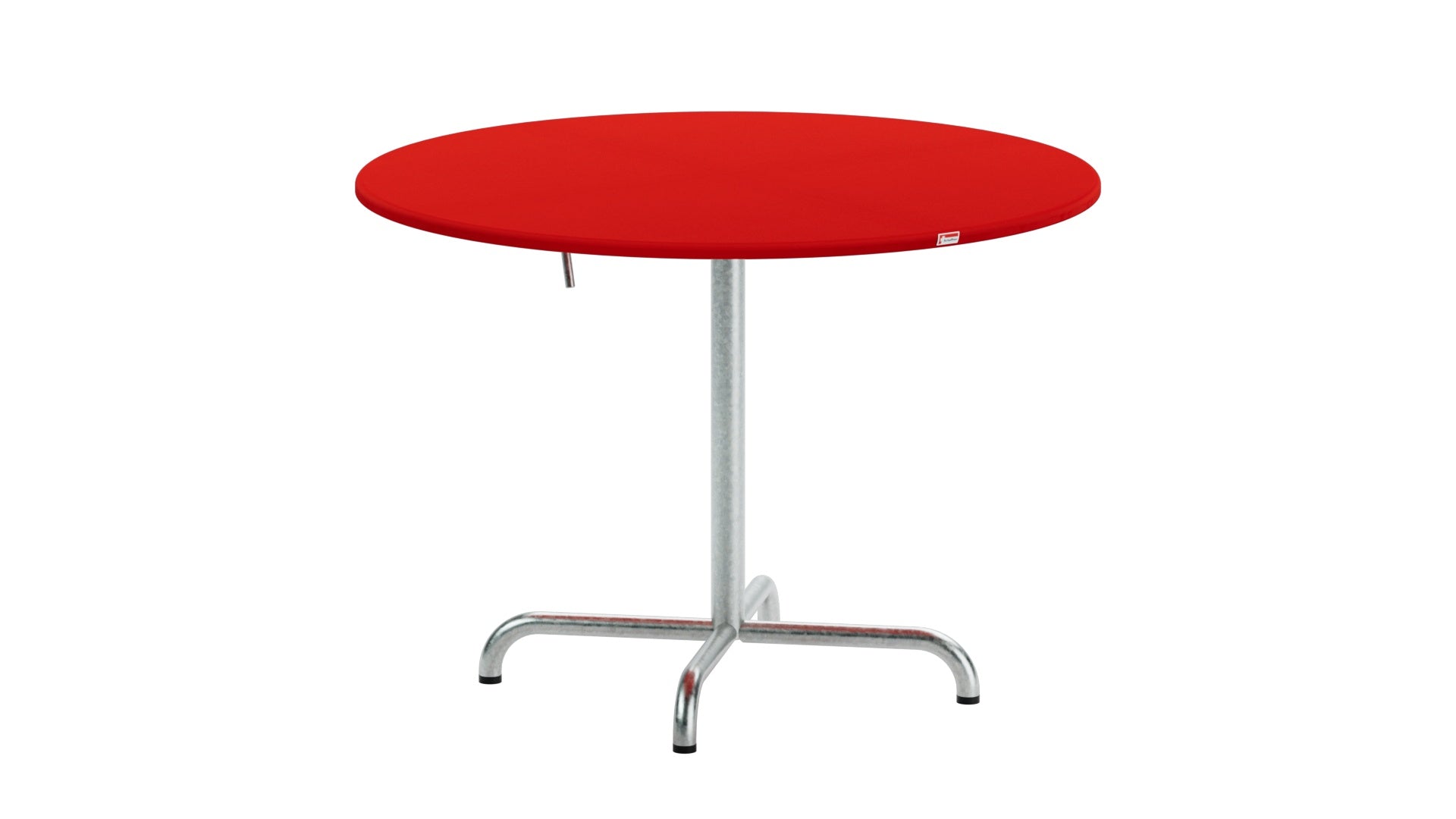 Davos Glasfaser-Gartentisch ø100 klappbar in Rot präsentiert im Onlineshop von KAQTU Design AG. Gartentisch ist von Schaffner