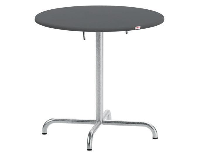 Davos Glasfaser-Gartentisch ø75 klappbar in Anthrazit / Feuerverzinkt präsentiert im Onlineshop von KAQTU Design AG. Gartentisch ist von Schaffner