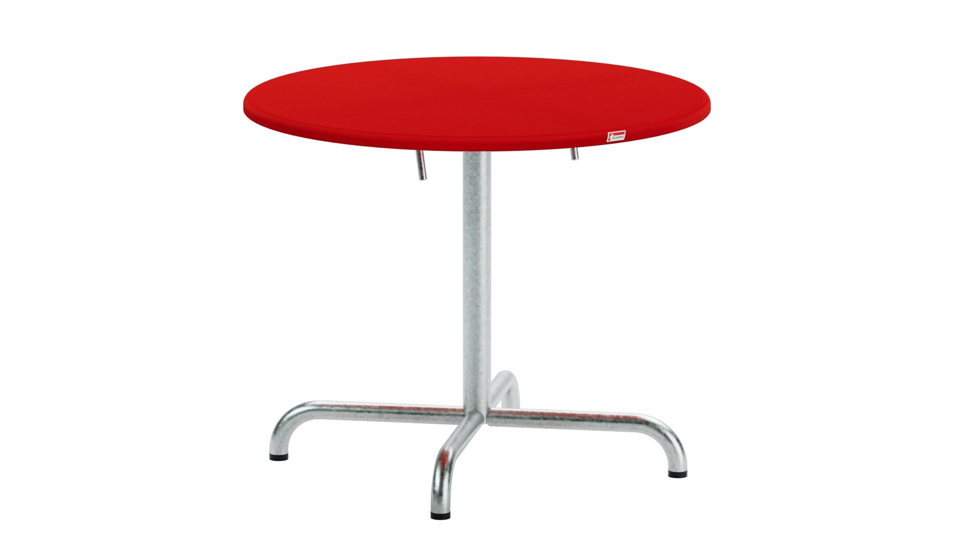 Davos Glasfaser-Salontisch ø75 / 62 klappbar in Rot präsentiert im Onlineshop von KAQTU Design AG. Beistelltisch Outdoor ist von Schaffner