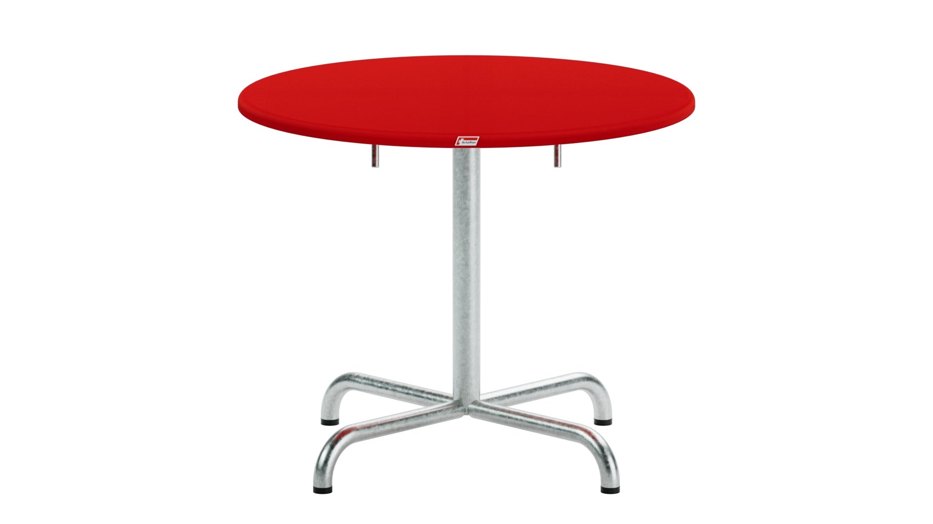 Davos Glasfaser-Salontisch ø75 / 62 klappbar in Rot präsentiert im Onlineshop von KAQTU Design AG. Beistelltisch Outdoor ist von Schaffner