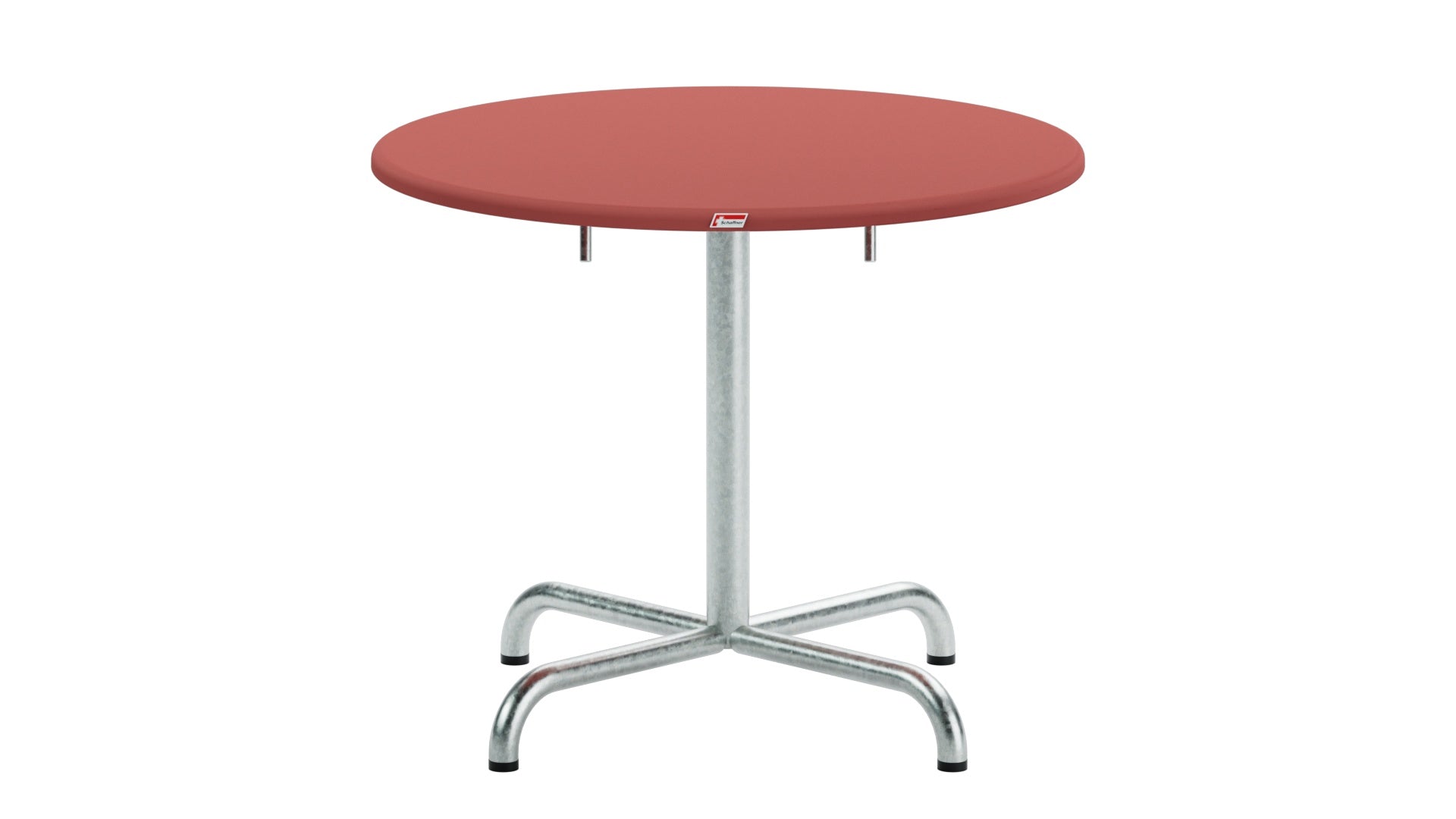 Davos Glasfaser-Salontisch ø75 / 62 klappbar in Ahornrot präsentiert im Onlineshop von KAQTU Design AG. Gartentisch ist von Schaffner