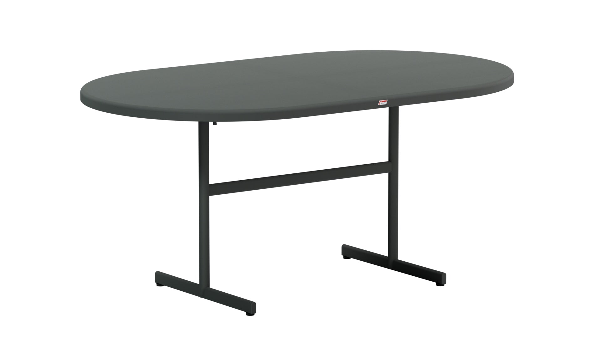 Bodensee Glasfaser-Gartentisch 160x95 oval klappbar in Graphit präsentiert im Onlineshop von KAQTU Design AG. Gartentisch ist von Schaffner