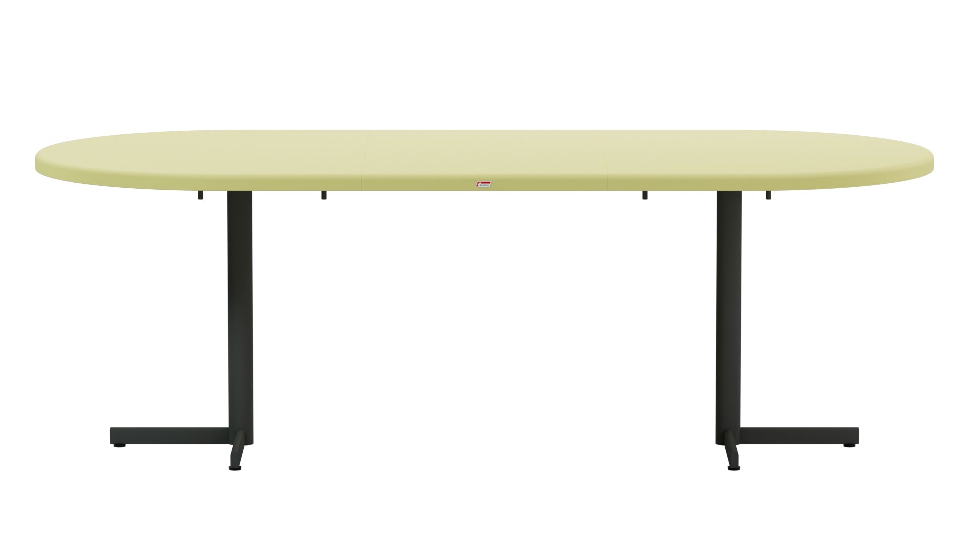 Bodensee Glasfaser-Gartentisch 160/218x95 oval klappbar, ausziehbar in Buchsbaumgelb präsentiert im Onlineshop von KAQTU Design AG. Gartentisch ist von Schaffner