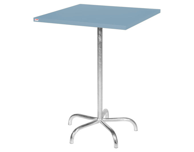 Säntis Metall-Stehtisch Outdoor 80x80 /110 klappbar in Pastellblau präsentiert im Onlineshop von KAQTU Design AG. Hochtisch Outdoor ist von Schaffner