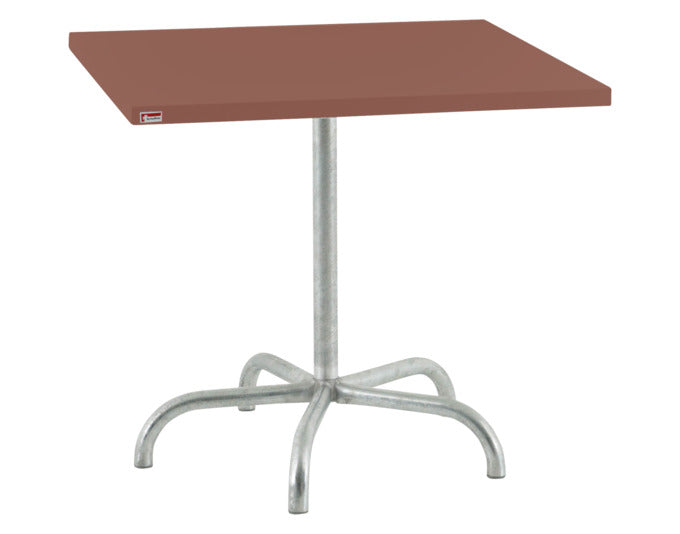 Säntis Metall-Gartentisch 80x80 klappbar in Pastellterracotta präsentiert im Onlineshop von KAQTU Design AG. Gartentisch ist von Schaffner
