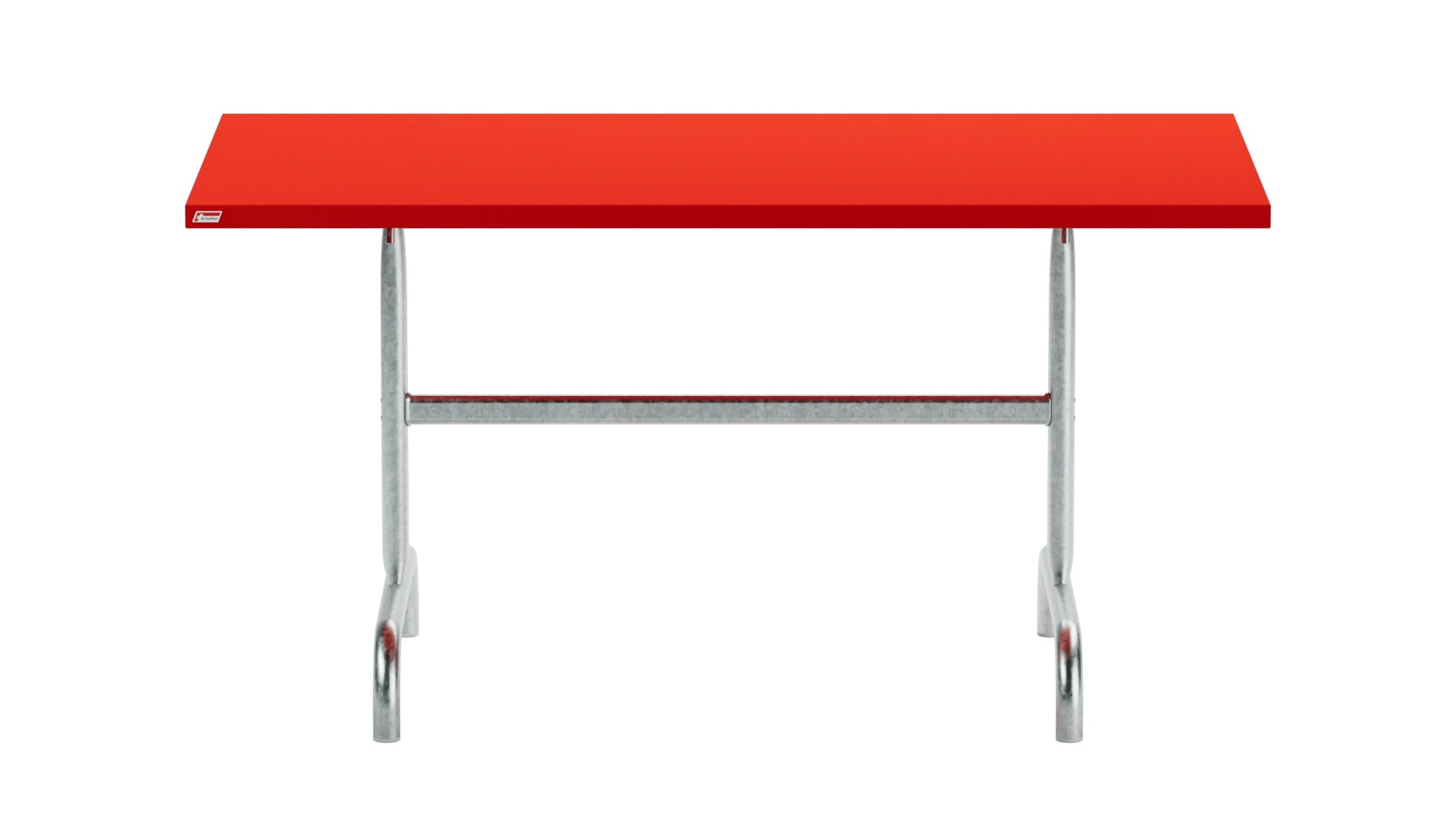 Moderner klappbarer Gartentisch Säntis aus robustem Metall, 140x80 cm, perfekt für Gartenpartys und gemütliche Abende im Freien.