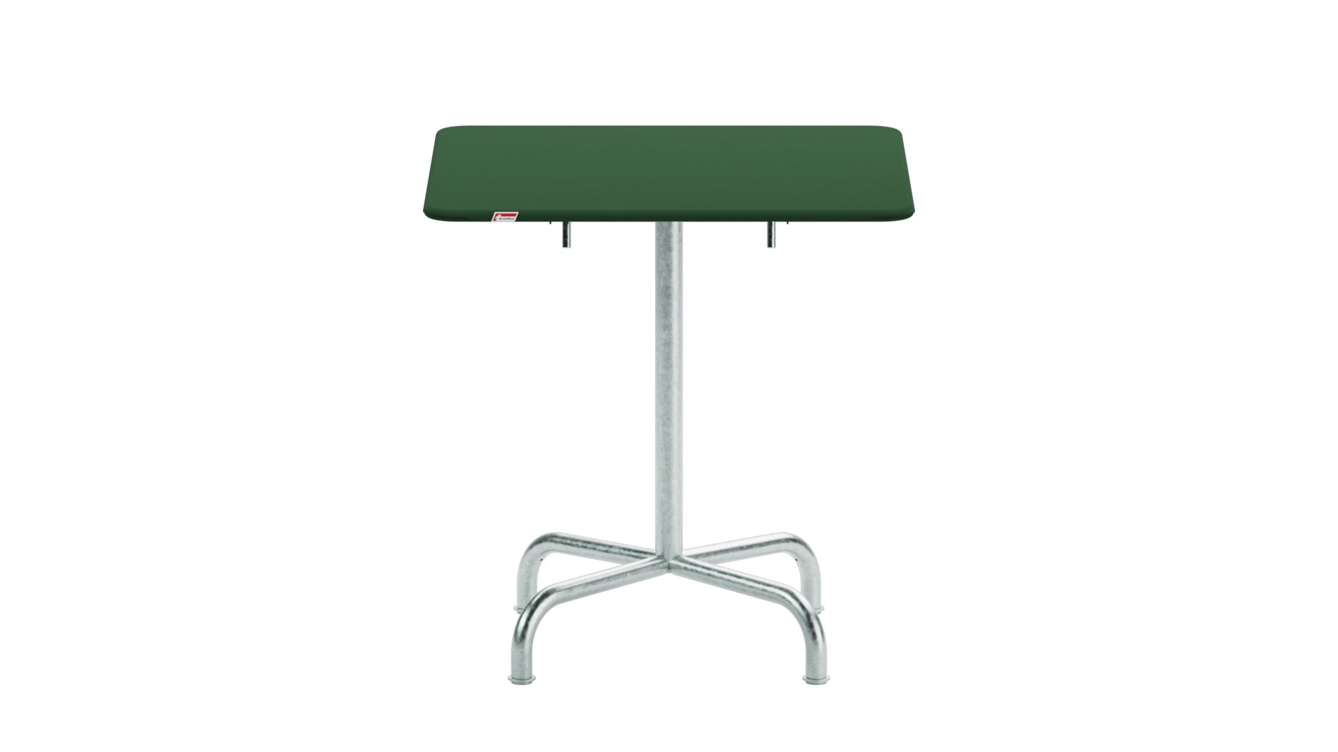 Schaffner Rigi Metall-Gartentisch 70x70 cm, klappbar, wetterfest, langlebig, stilvoll, platzsparend, perfekt für Garten, Balkon und Terrasse.