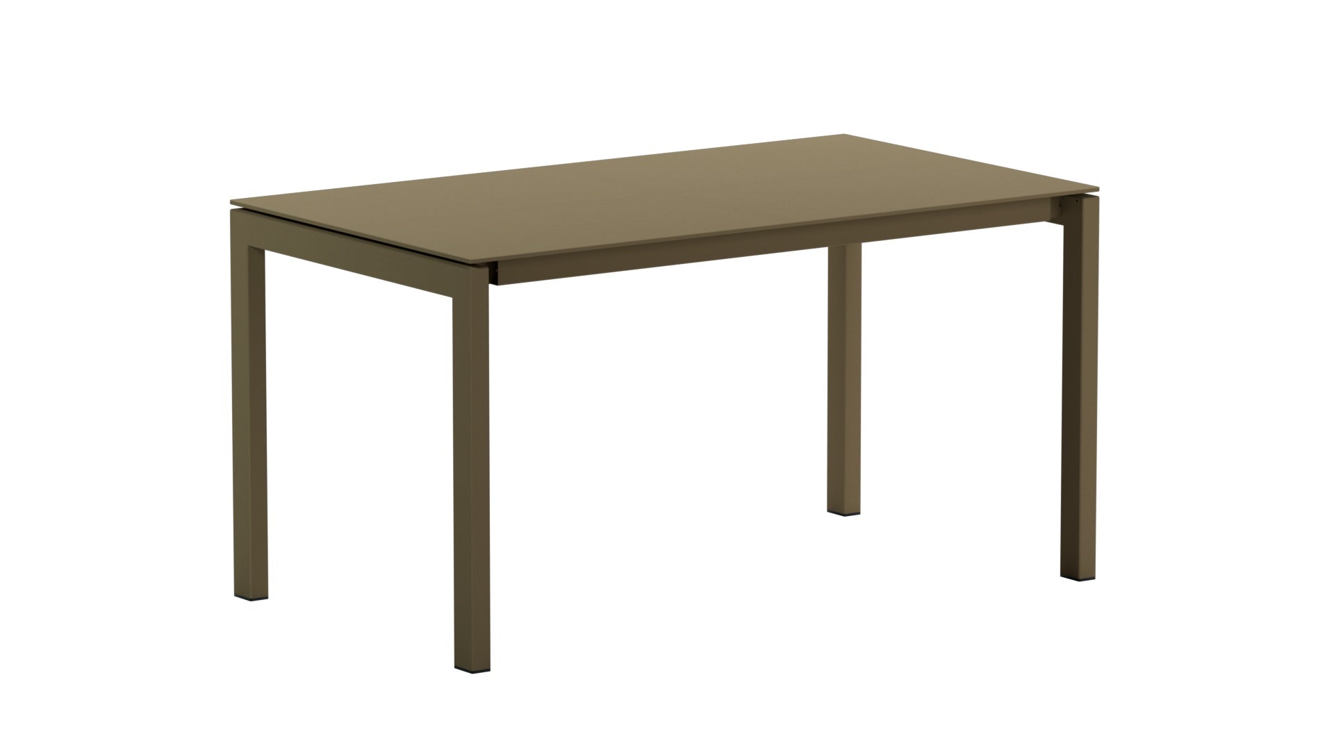 Luzern Glasfaser-Gartentisch 140x80 in Champagner / Champagner präsentiert im Onlineshop von KAQTU Design AG. Gartentisch ist von Schaffner