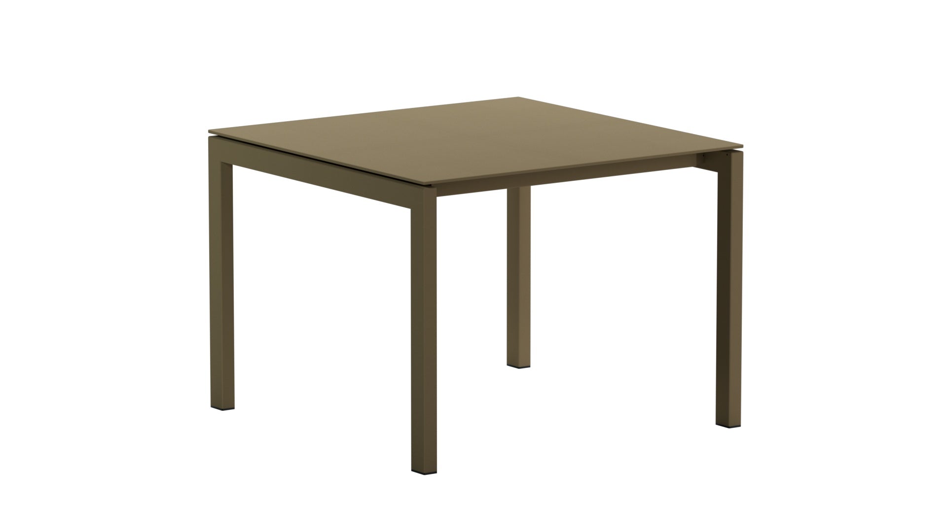 Luzern Glasfaser-Gartentisch 100x100 in Champagner / Champagner präsentiert im Onlineshop von KAQTU Design AG. Gartentisch ist von Schaffner