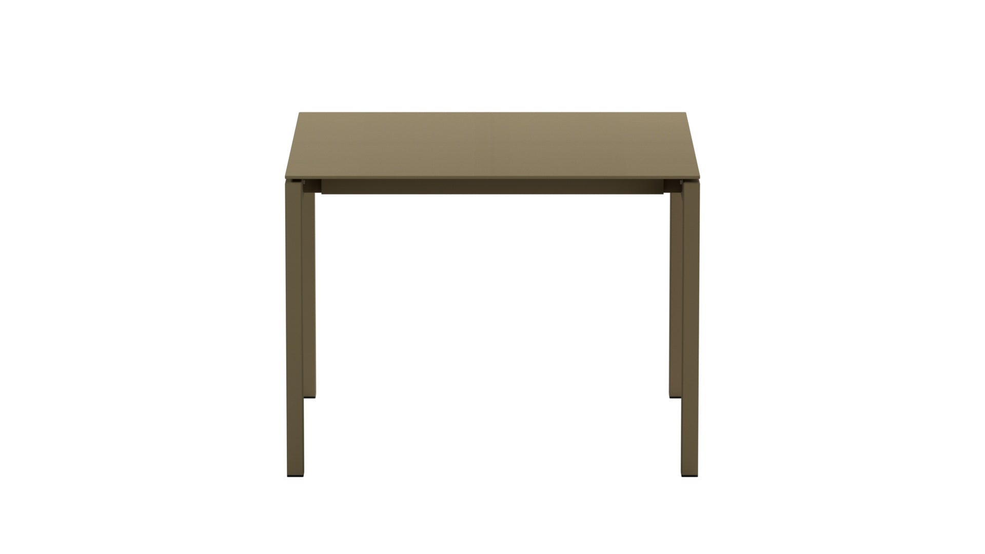 Luzern Glasfaser-Gartentisch 100x100 in Champagner / Champagner präsentiert im Onlineshop von KAQTU Design AG. Gartentisch ist von Schaffner