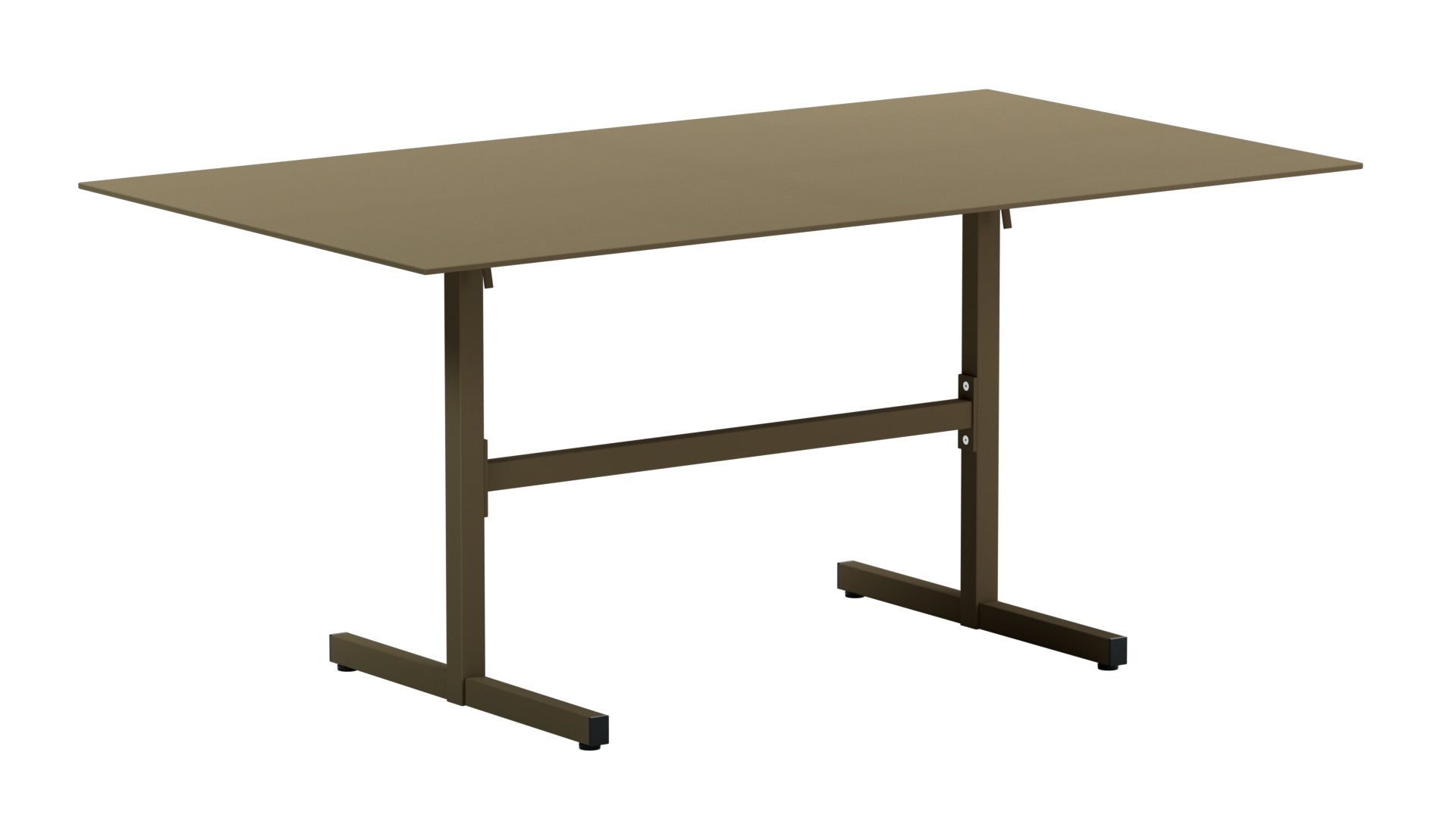 Eleganter, klappbarer Luzern Gartentisch aus wetterfester Glasfaser, 160x90 cm, robust, leicht zu pflegen und perfekt für stilvolle, flexible Outdoor-Momente.