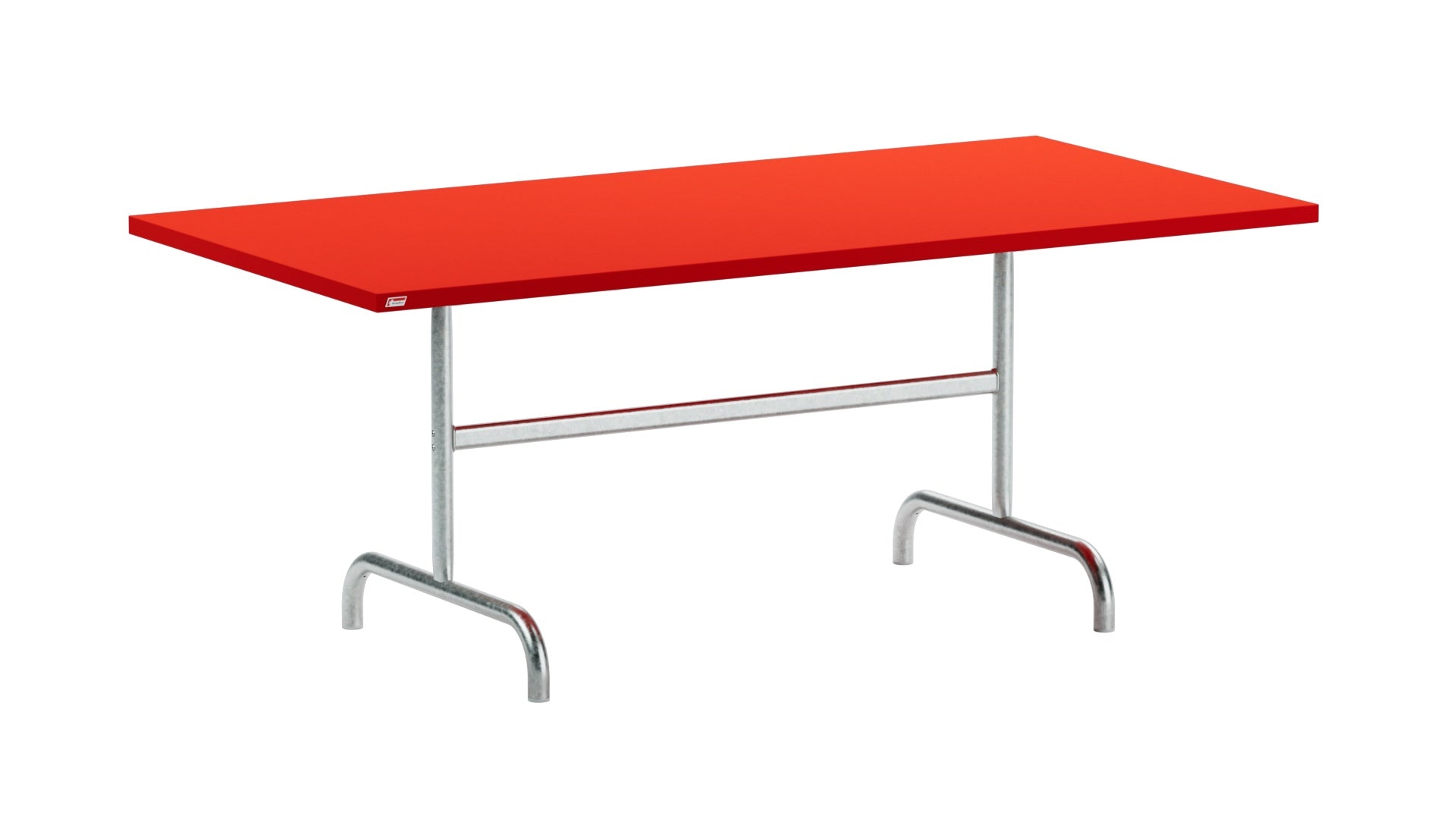 Säntis Metall-Gartentisch 180x90 klappbar in Rot / Feuerverzinkt präsentiert im Onlineshop von KAQTU Design AG. Gartentisch ist von Schaffner