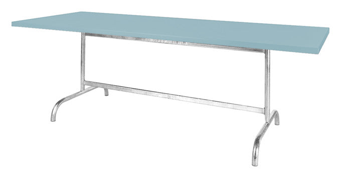 Robuster, wetterfester Säntis Metall-Gartentisch 180x90 cm, klappbar, rostfrei, leicht transportierbar – perfekt für Garten, Balkon oder Terrasse. Schweizer Qualität.