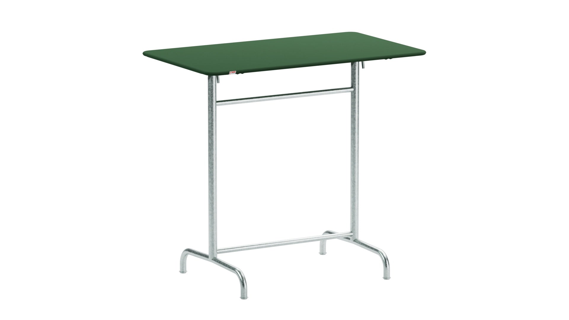 Eleganter klappbarer Stehtisch aus Metall für den Außenbereich, ideal für Gartenpartys und Veranstaltungen, wetterfest und stabil.