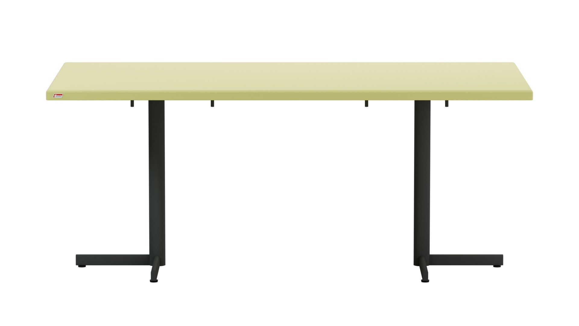 Bodensee Glasfaser-Gartentisch 176x95 klappbar in Buchsbaumgelb / Anthrazit präsentiert im Onlineshop von KAQTU Design AG. Gartentisch ist von Schaffner