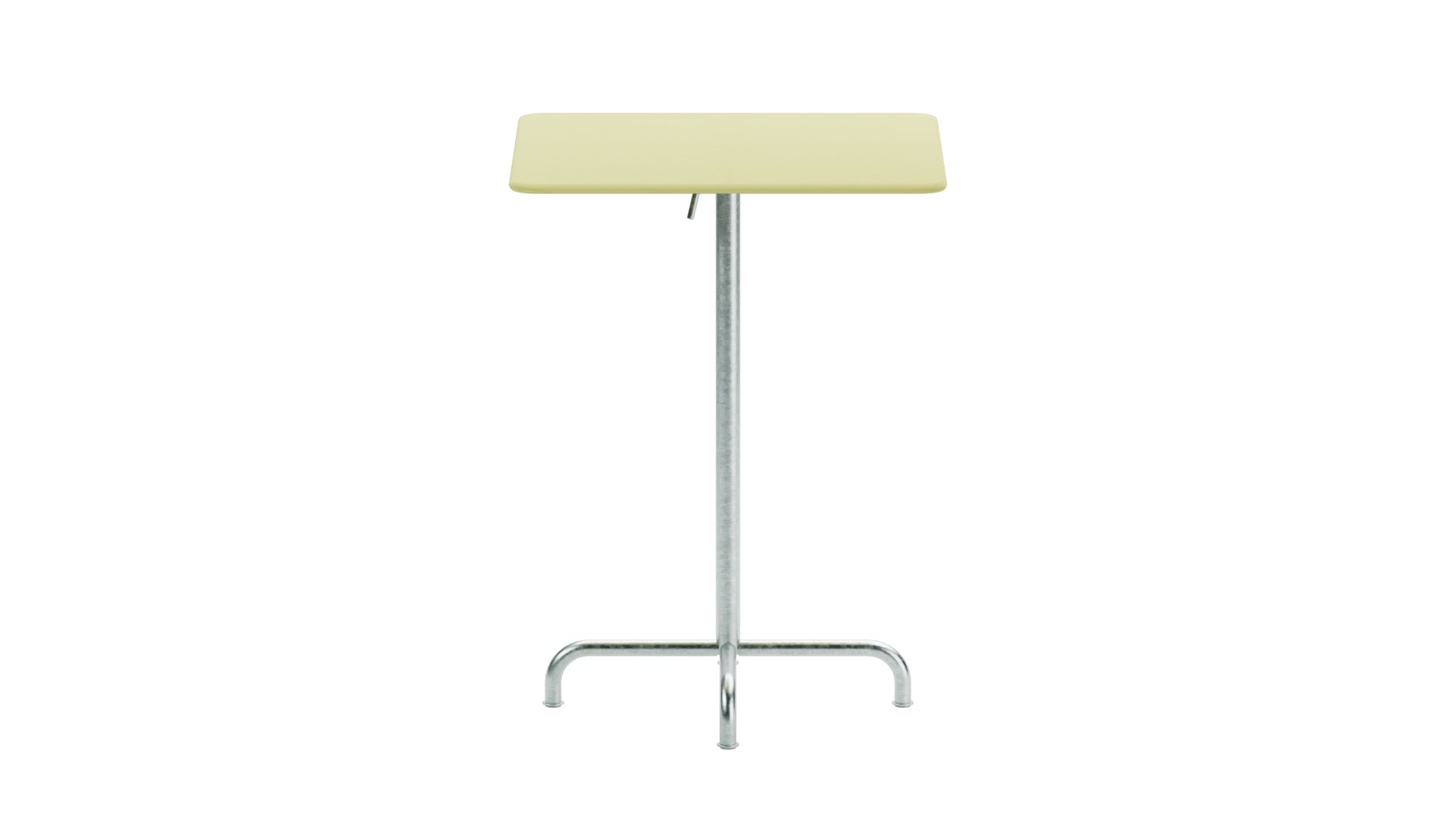 Rigi Metall-Stehtisch Outdoor 80x80 / 110 klappbar  in Buchsbaumgelb präsentiert im Onlineshop von KAQTU Design AG. Hochtisch Outdoor ist von Schaffner