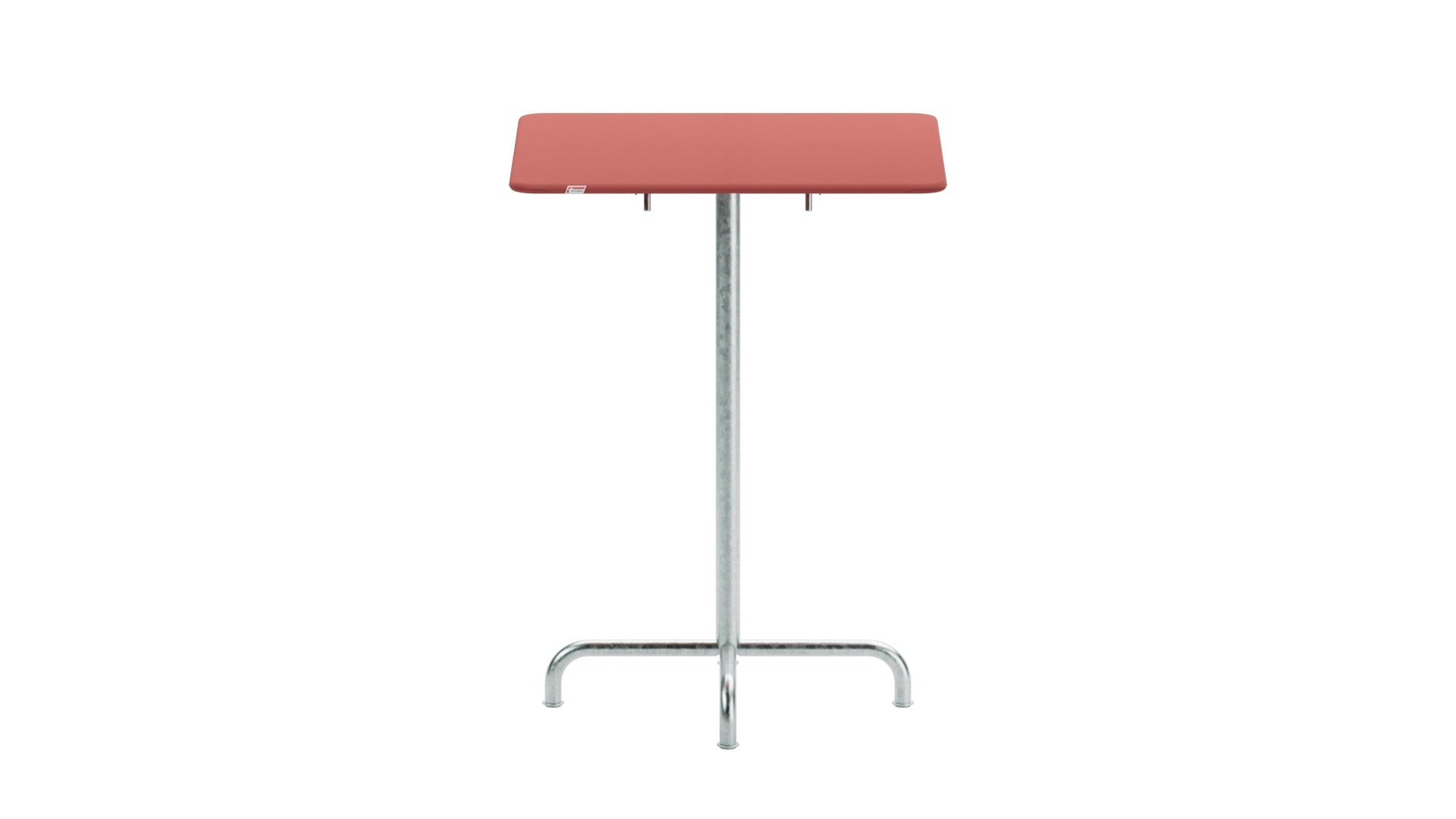 Rigi Metall-Stehtisch Outdoor 80x80 / 110 klappbar  in Ahornrot präsentiert im Onlineshop von KAQTU Design AG. Hochtisch Outdoor ist von Schaffner