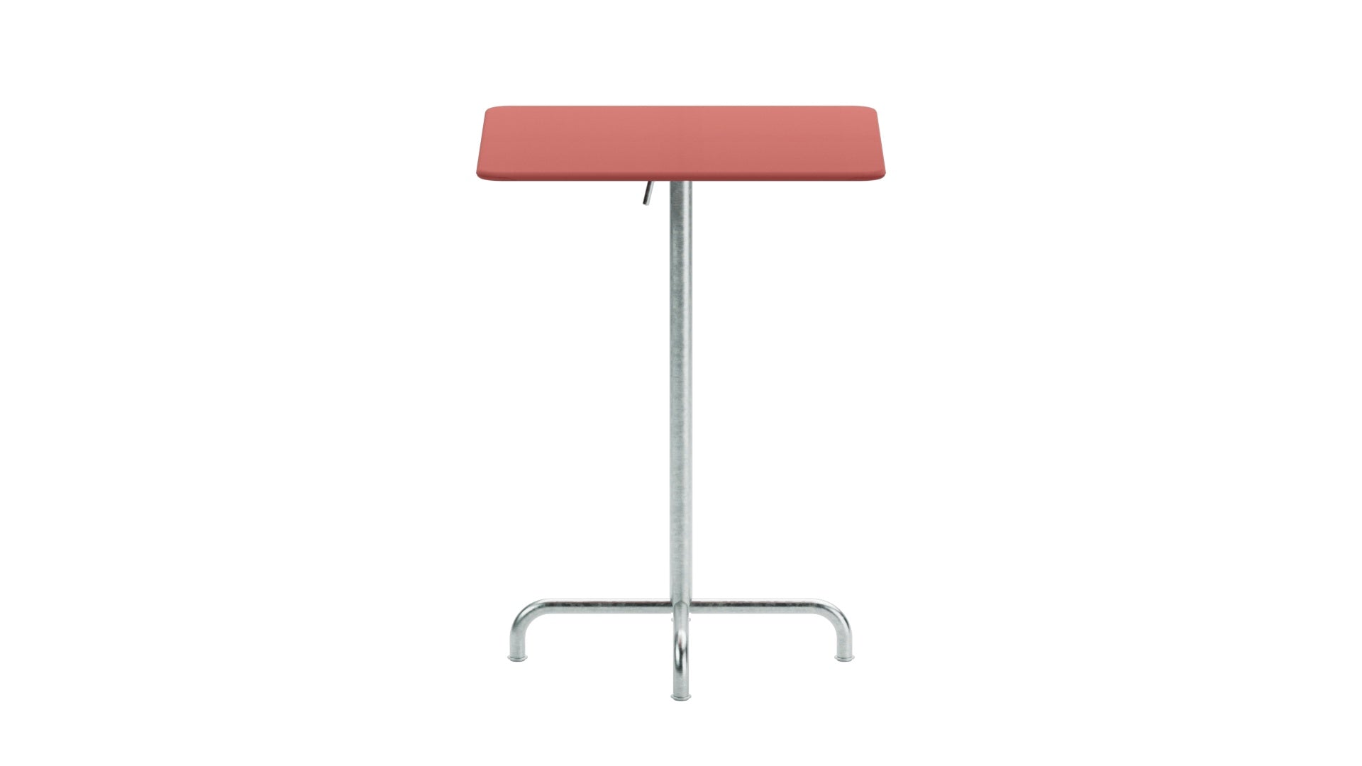 Rigi Metall-Stehtisch Outdoor 80x80 / 110 klappbar  in Ahornrot präsentiert im Onlineshop von KAQTU Design AG. Hochtisch Outdoor ist von Schaffner