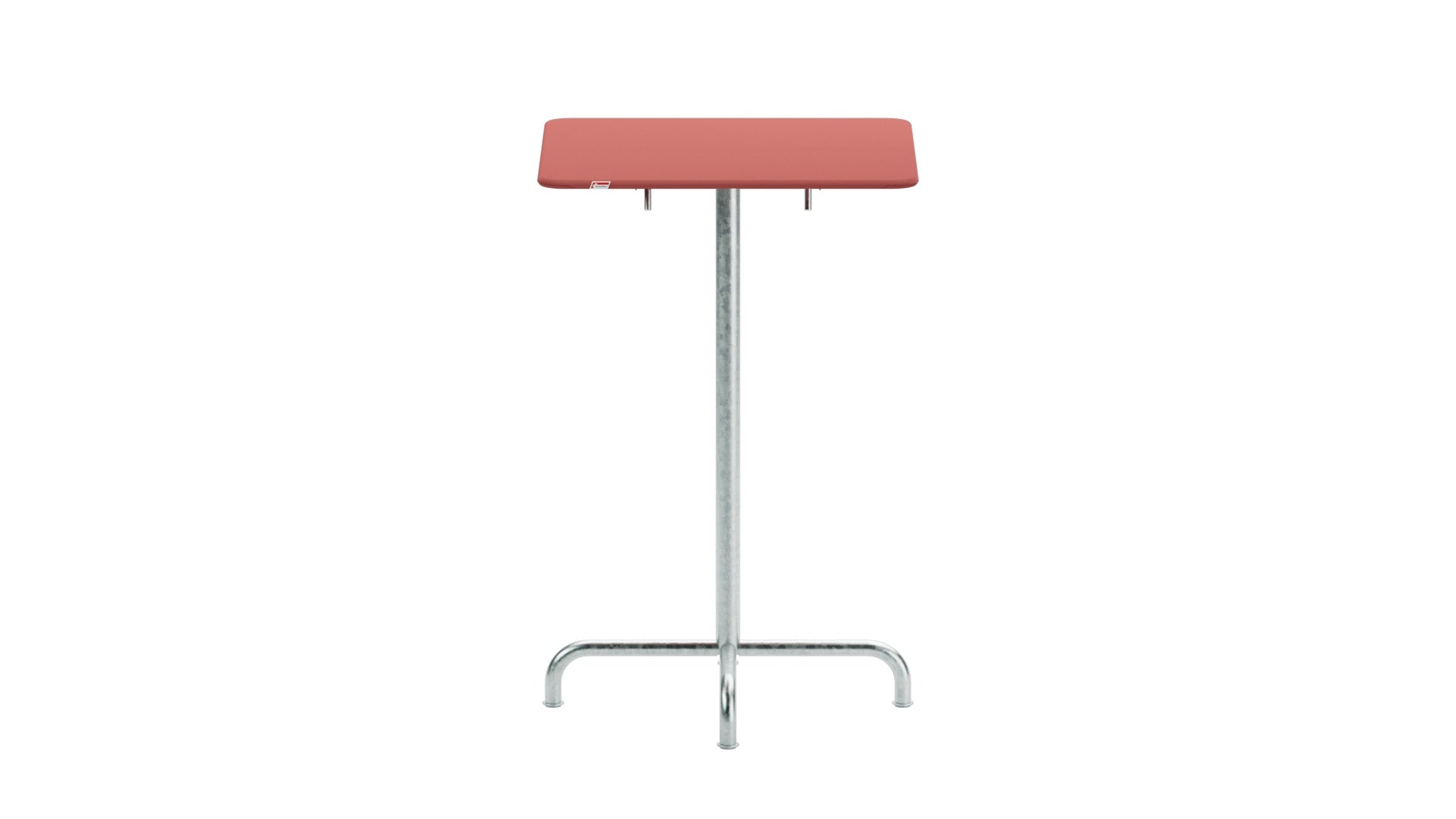 Rigi Metall-Stehtisch Outdoor 70x70 / 110 klappbar  in Ahornrot präsentiert im Onlineshop von KAQTU Design AG. Hochtisch Outdoor ist von Schaffner