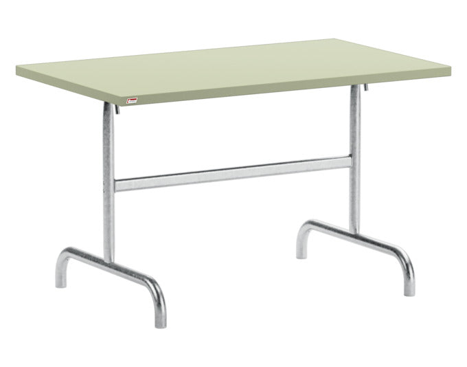 Säntis Metall-Gartentisch 117x70 klappbar in Pastellgrün / Feuerverzinkt präsentiert im Onlineshop von KAQTU Design AG. Gartentisch ist von Schaffner