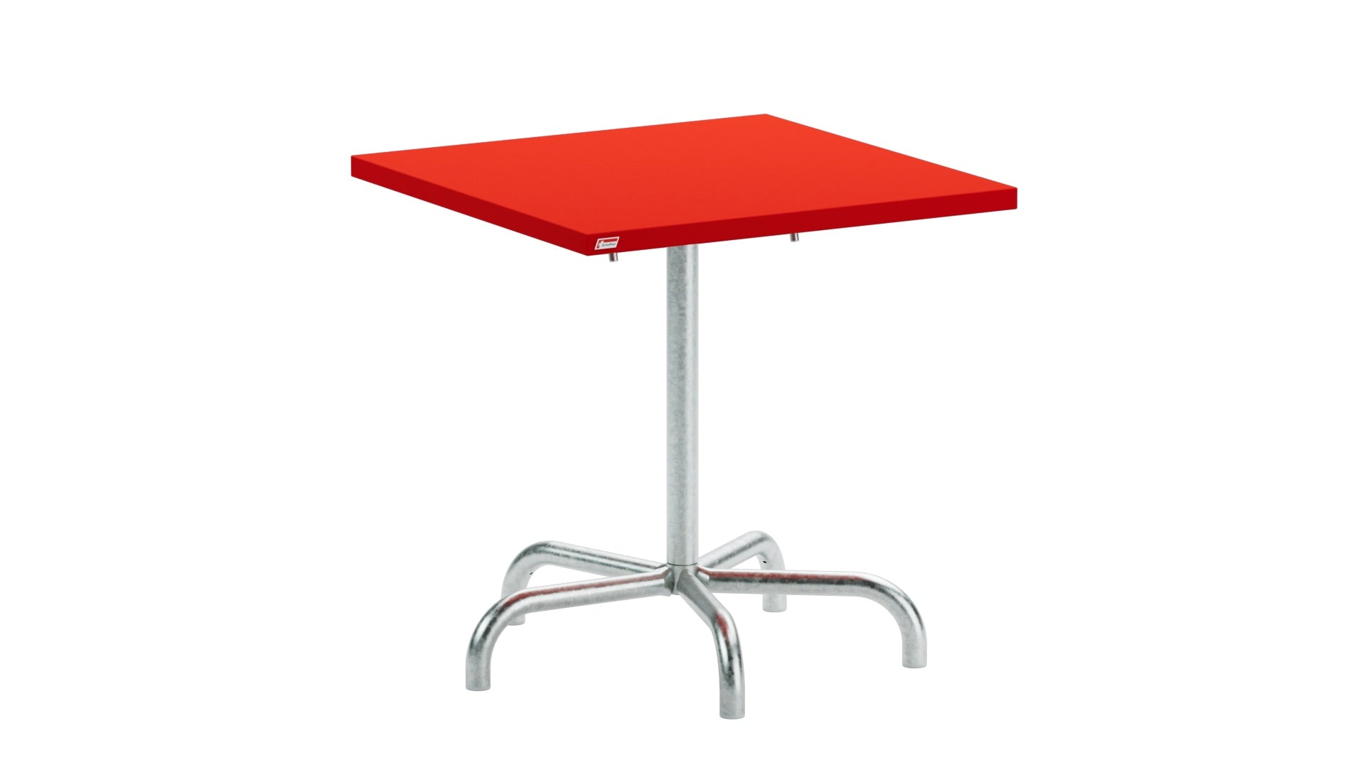 Säntis Metall-Gartentisch 70x70 klappbar – wetterfest, langlebig, Schweizer Qualität, outdoor, klappbar, Gartenmöbel, Balkon, Terrasse, robust.