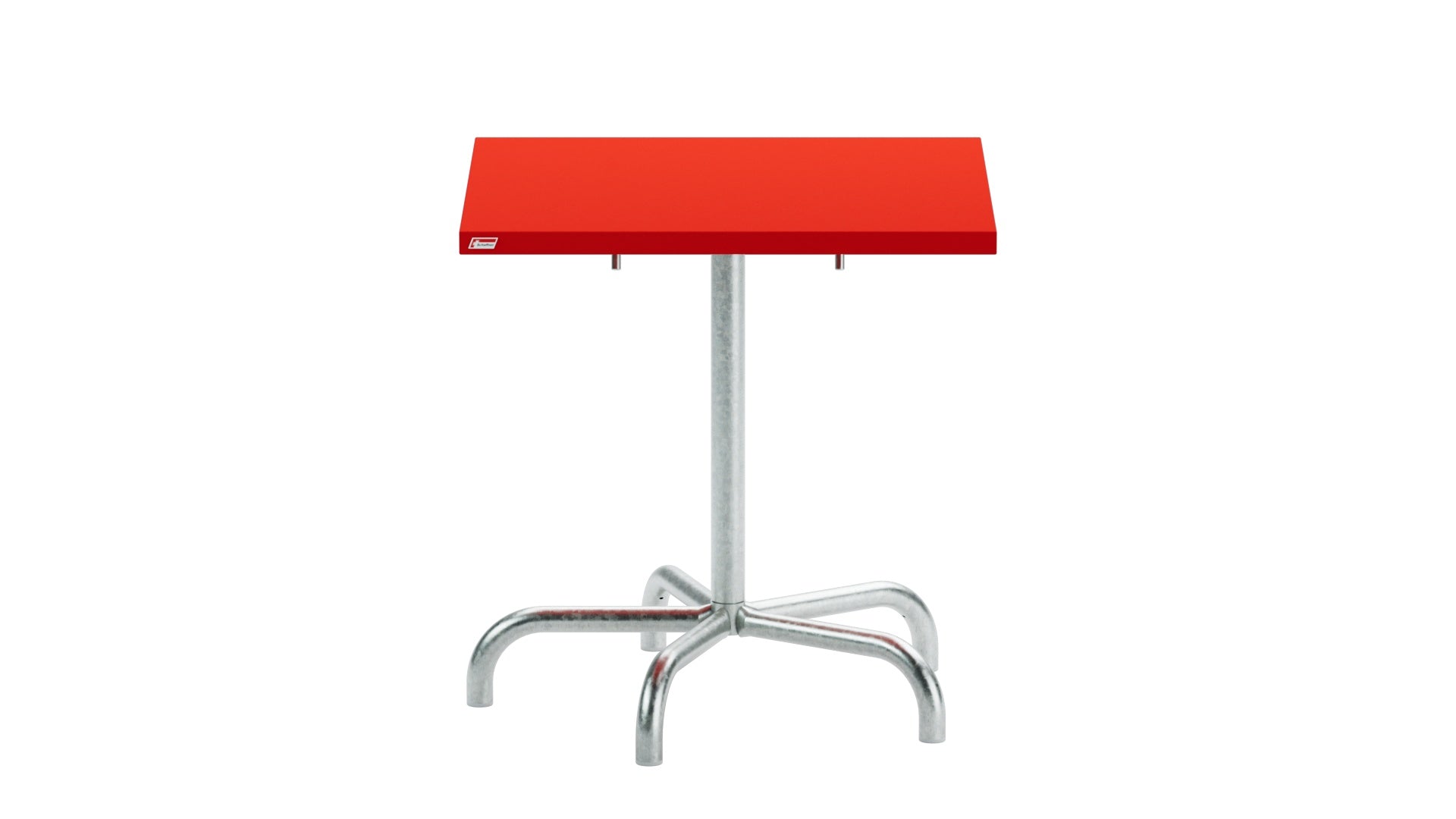 Robuster, klappbarer Säntis Metall-Gartentisch 70x70 cm, wetterfest, langlebig, leicht zu lagern, modernes Design, Schweizer Qualität – perfekt für Garten und Balkon.