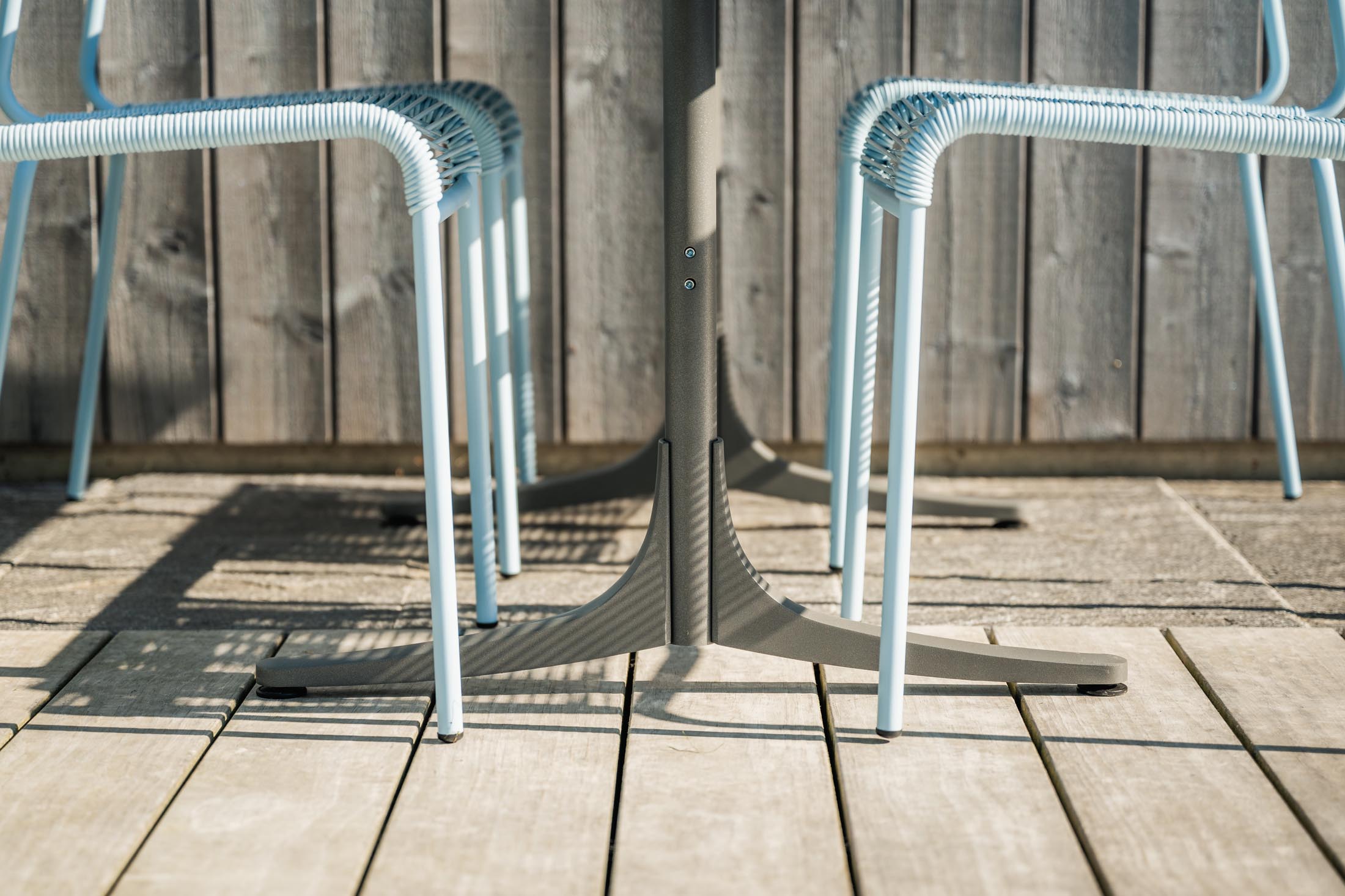 Schaffhausen Glasfaser-Gartentisch 120x70 klappbar in Alusilber präsentiert im Onlineshop von KAQTU Design AG. Gartentisch ist von Schaffner