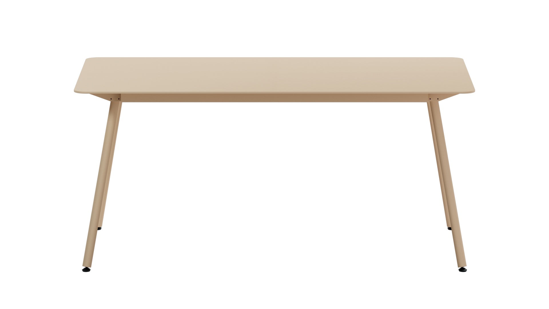 Locarno Glasfaser-Gartentisch 160x90 gerundete Ecken in Pastellsand präsentiert im Onlineshop von KAQTU Design AG. Gartentisch ist von Schaffner