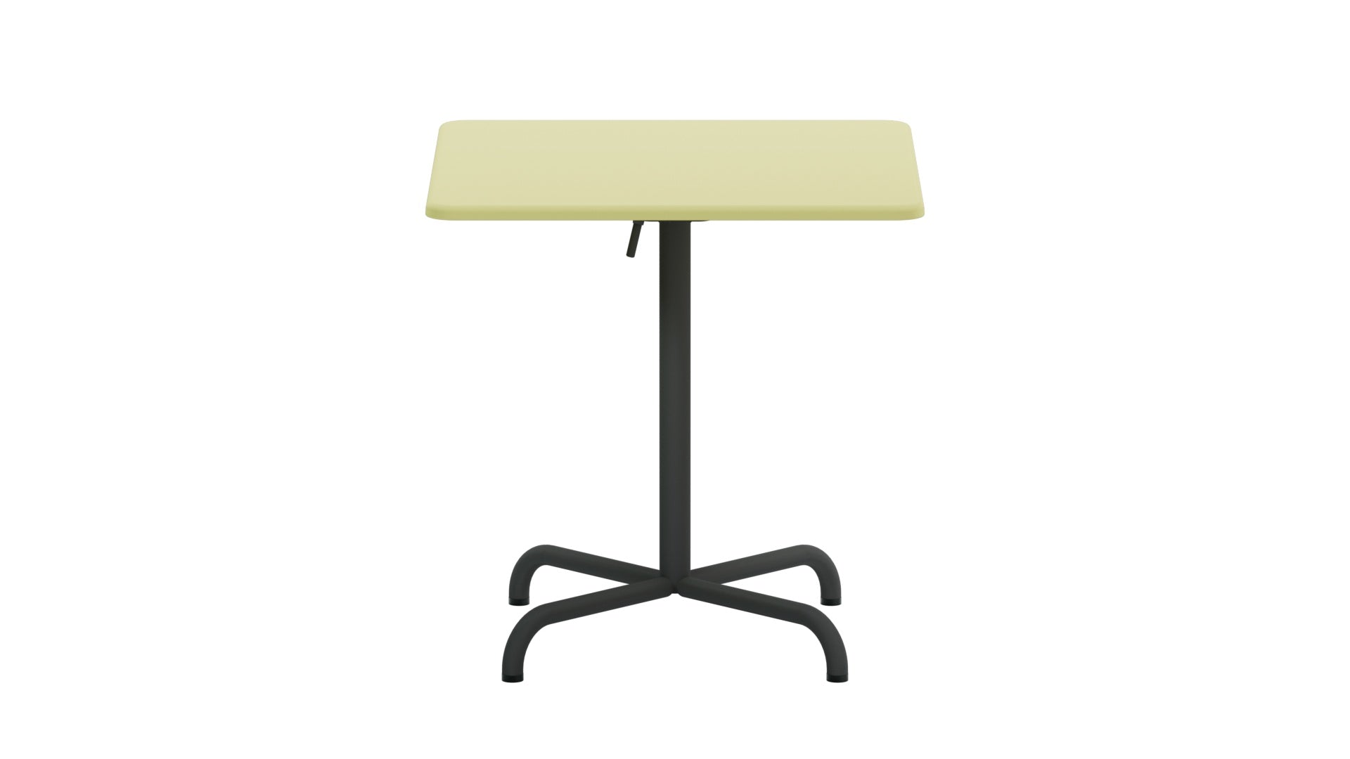 Moderner, wetterfester 70x70 cm klappbarer Gartentisch aus langlebiger Glasfaser, pflegeleicht, platzsparend, perfekt für Terrasse, Garten oder Gastronomie – Schaffner.