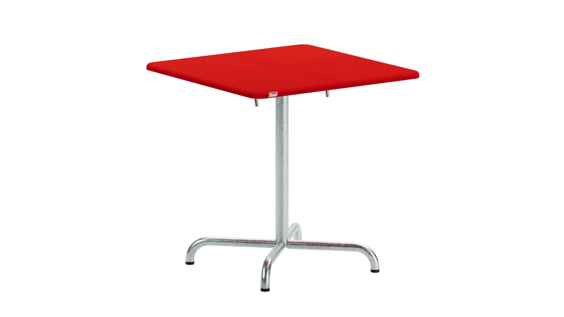 Moderner, wetterfester 70x70 cm klappbarer Gartentisch aus langlebiger Glasfaser. Robust, pflegeleicht, platzsparend – ideal für Terrasse, Garten und Gastronomie. Schaffner.