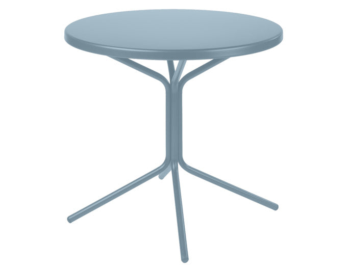 Moderner PIX Metall-Gartentisch ø60/70cm von Schaffner, wetterfest, robust, leicht transportierbar, vielseitig einsetzbar, perfekt für Outdoor-Bereiche.