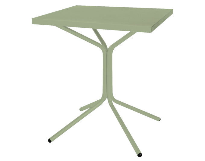 PIX Metall-Gartentisch 70x70 / 72 in Pastellgrün präsentiert im Onlineshop von KAQTU Design AG. Gartentisch ist von Schaffner