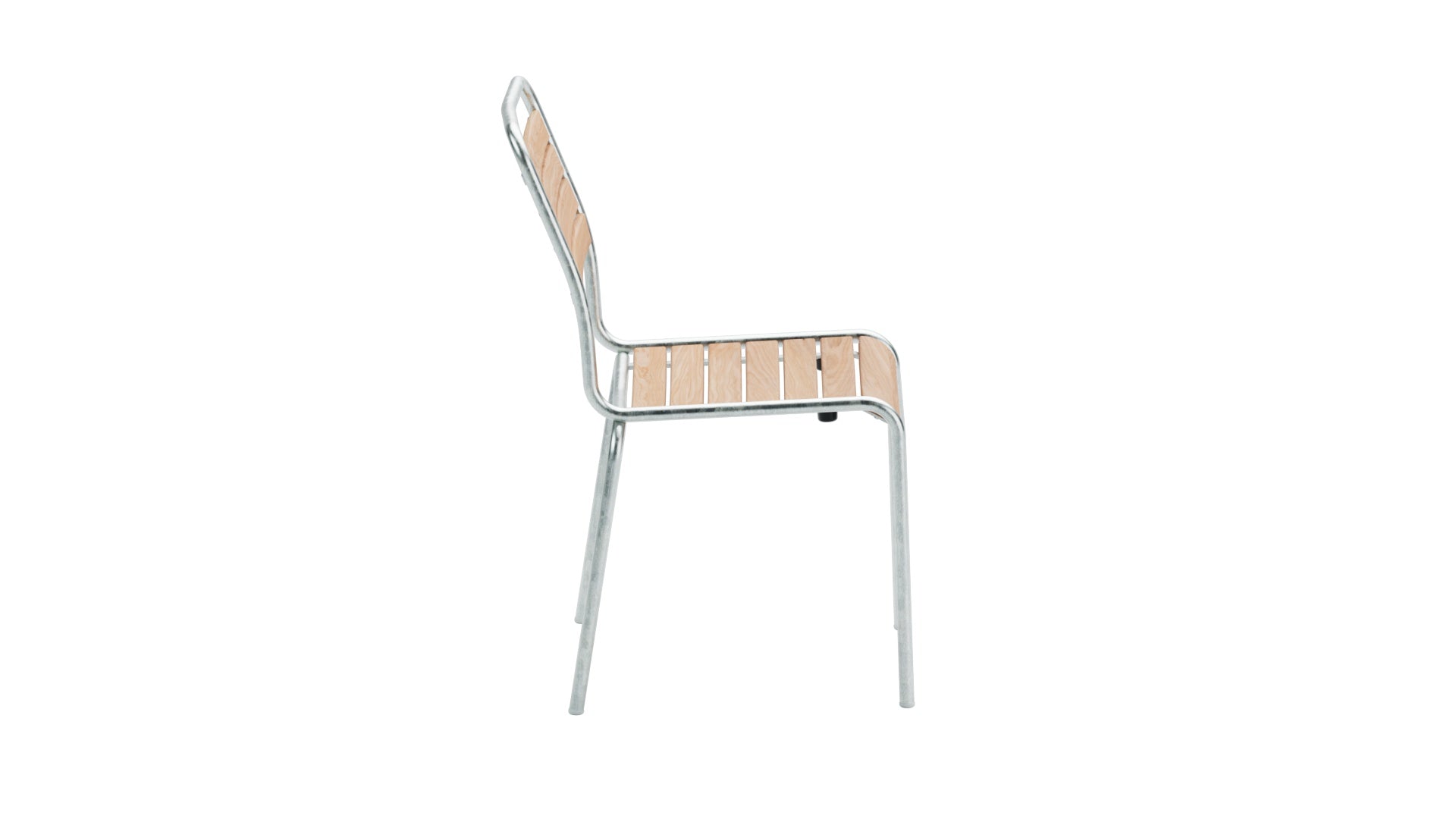 Rigi Holzlatten-Gartenstuhl ohne Armlehne in Natur geölt  präsentiert im Onlineshop von KAQTU Design AG. Gartenstuhl ist von Schaffner