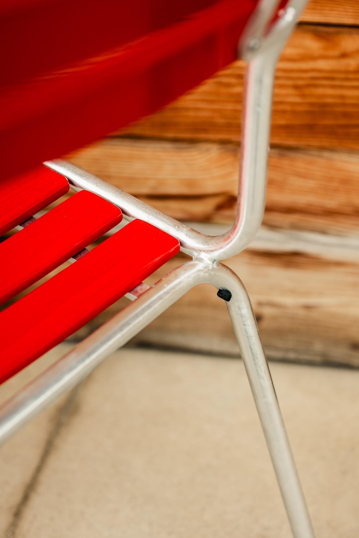 Rigi Holzlatten-Salonsessel  ohne Armlehne in Natur geölt  präsentiert im Onlineshop von KAQTU Design AG. Outdoor-Sessel ist von Schaffner