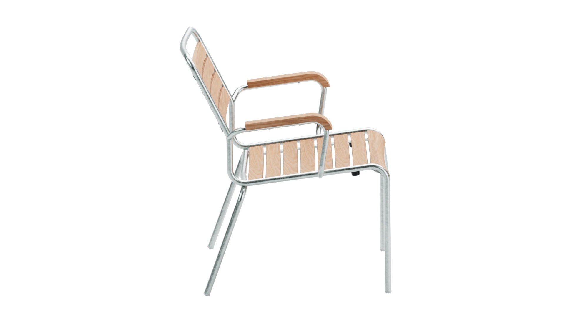 Rigi Holzlatten-Salonsessel  mit Armlehne in Natur geölt  präsentiert im Onlineshop von KAQTU Design AG. Outdoor-Sessel mit Armlehnen ist von Schaffner