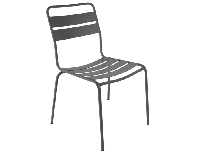 Glarus Ganzmetall-Gartenstuhl ohne Armlehne